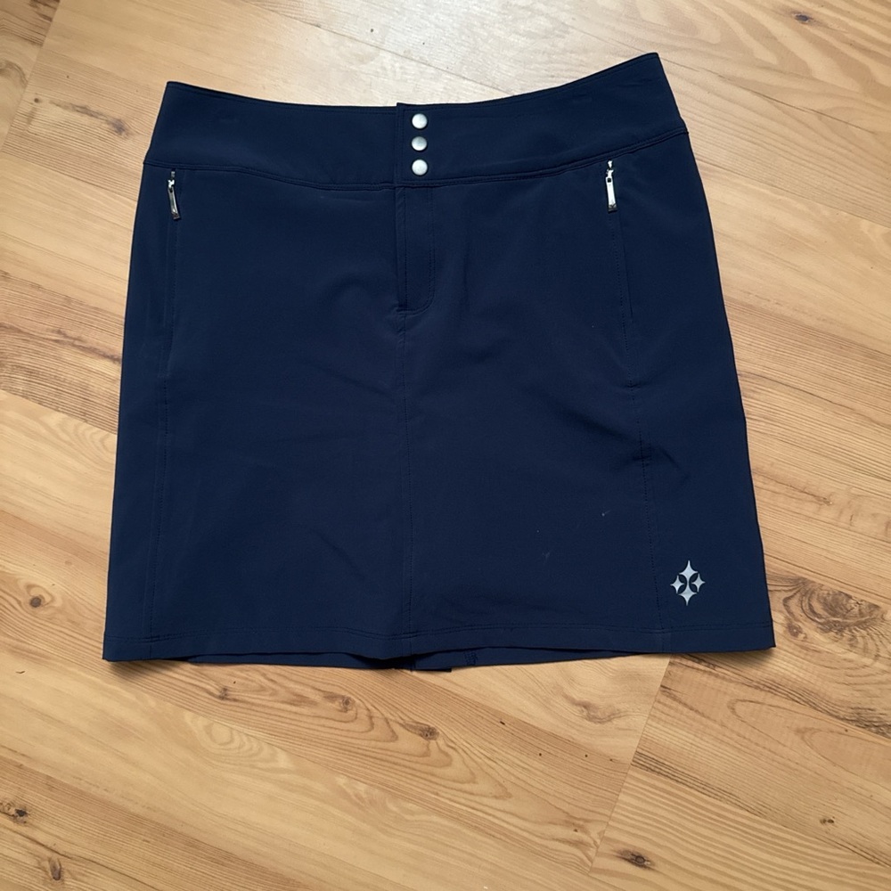 Jofit Dark Blue Skort with Zippered Pockets